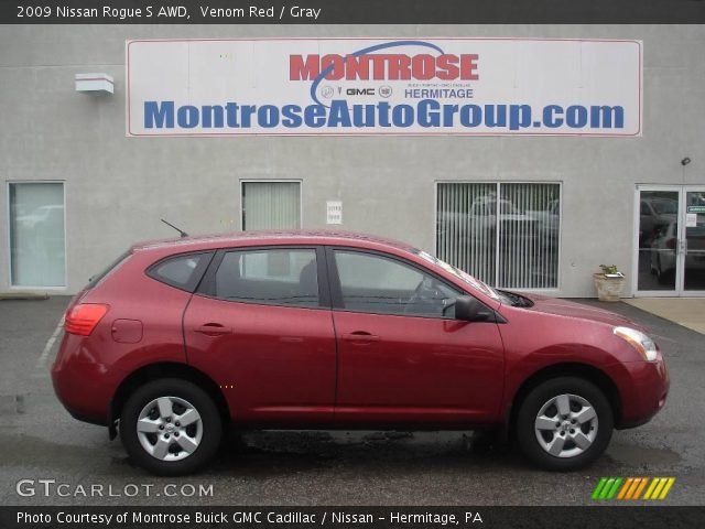 2009 Nissan Rogue S AWD in Venom Red