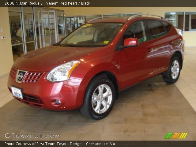 2008 Nissan Rogue S in Venom Red Pearl