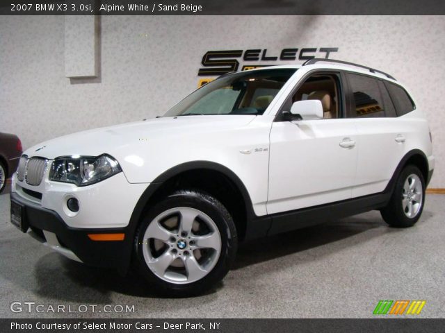 2007 BMW X3 3.0si in Alpine White