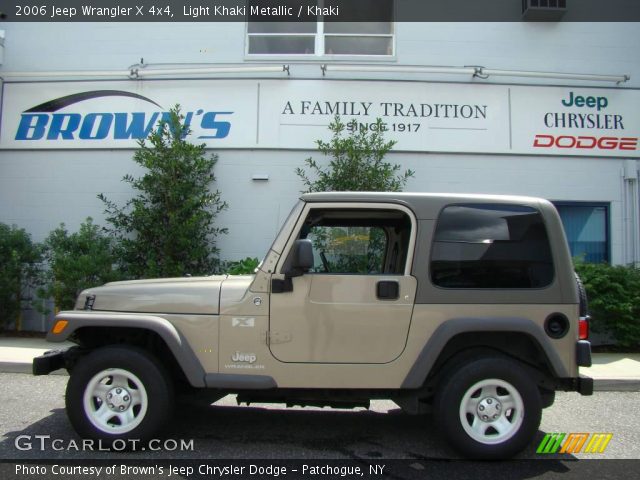 2006 Jeep Wrangler X 4x4 in Light Khaki Metallic