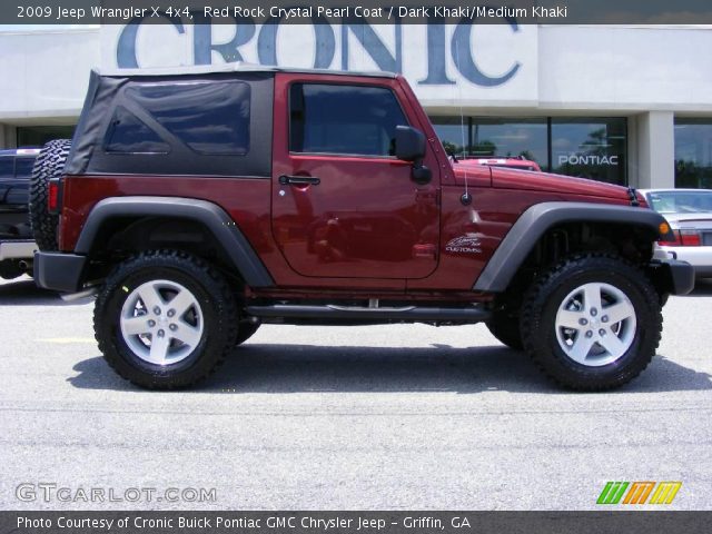 2009 Jeep Wrangler X 4x4 in Red Rock Crystal Pearl Coat