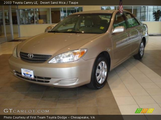 2003 Toyota Camry LE in Desert Sand Mica