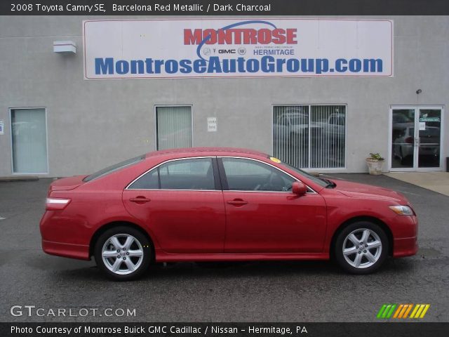 2008 Toyota Camry SE in Barcelona Red Metallic