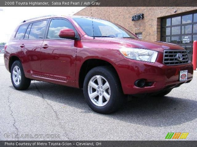 2008 Toyota Highlander  in Salsa Red Pearl