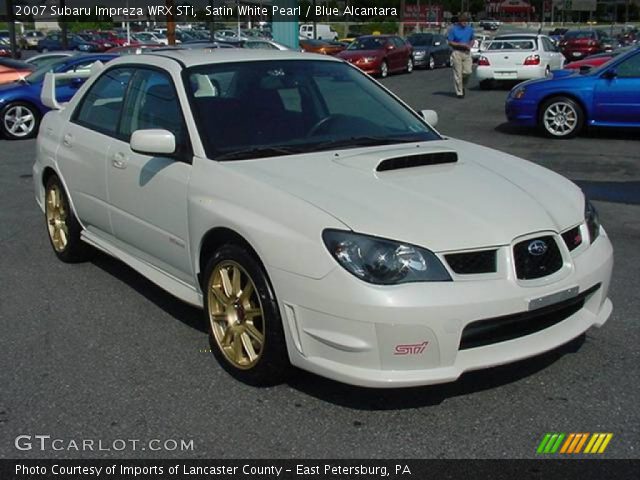 2007 Subaru Impreza WRX STi in Satin White Pearl