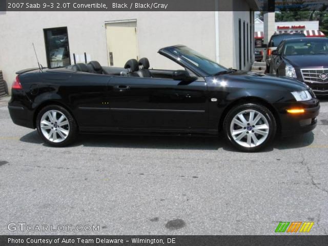 2007 Saab 9-3 2.0T Convertible in Black