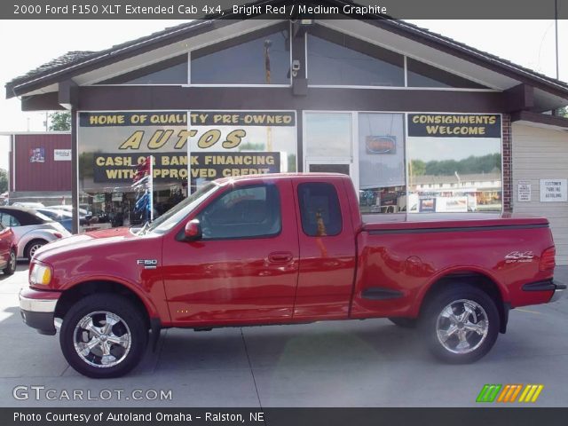 2000 Ford F150 XLT Extended Cab 4x4 in Bright Red