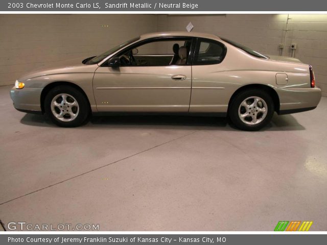 2003 Chevrolet Monte Carlo LS in Sandrift Metallic