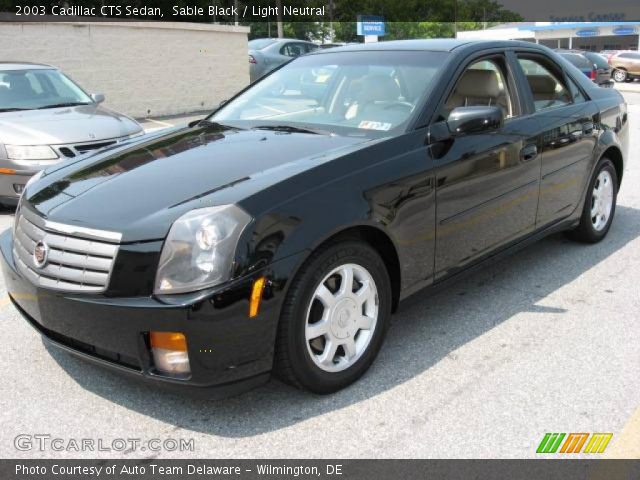 2003 Cadillac CTS Sedan in Sable Black