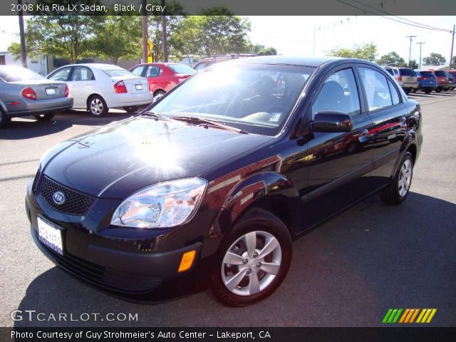 2008 Kia Rio LX Sedan in Black