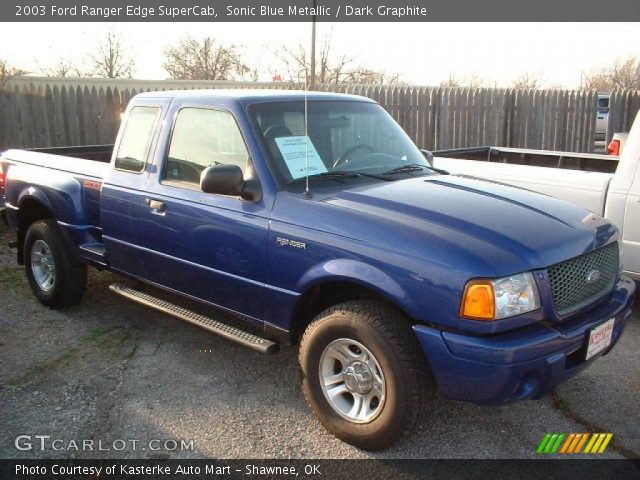2003 Ford Ranger Edge SuperCab in Sonic Blue Metallic