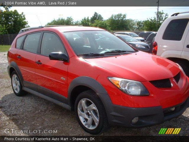 2004 Pontiac Vibe AWD in Lava Red