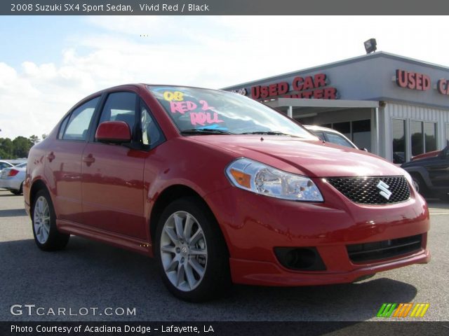 2008 Suzuki SX4 Sport Sedan in Vivid Red