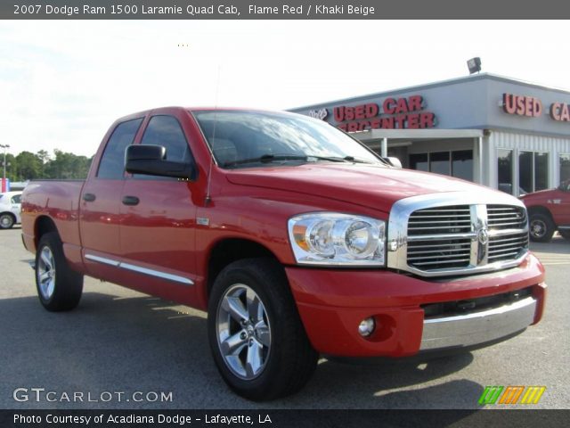 2007 Dodge Ram 1500 Laramie Quad Cab in Flame Red