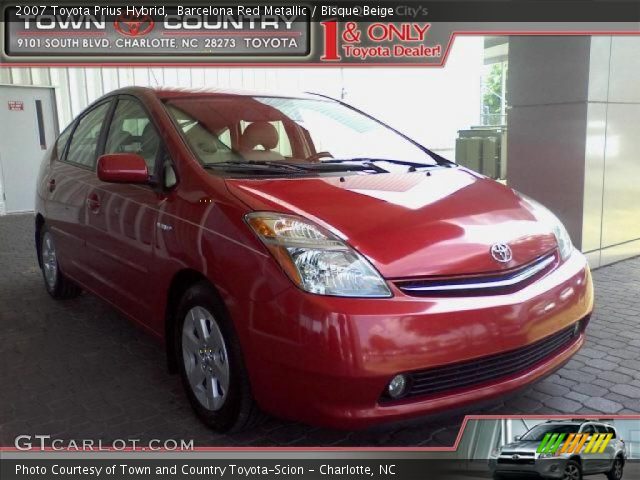 2007 Toyota Prius Hybrid in Barcelona Red Metallic
