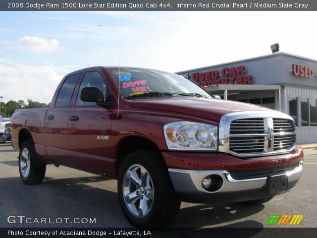 2008 Dodge Ram 1500 Lone Star Edition Quad Cab 4x4 in Inferno Red Crystal Pearl