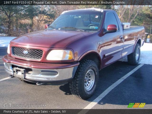 1997 Ford F150 XLT Regular Cab 4x4 in Dark Toreador Red Metallic