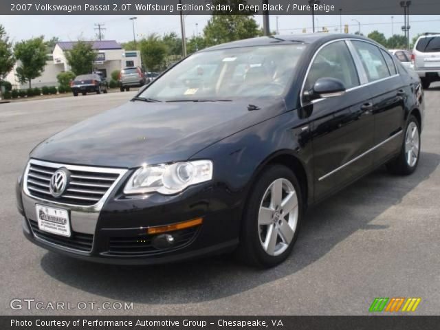 2007 Volkswagen Passat 2.0T Wolfsburg Edition Sedan in Deep Black