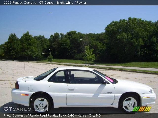 Bright White 1996 Pontiac Grand Am Gt Coupe Pewter
