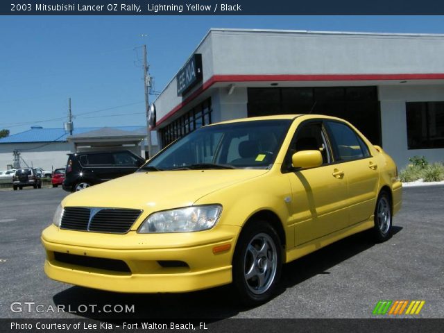 2003 Mitsubishi Lancer OZ Rally in Lightning Yellow