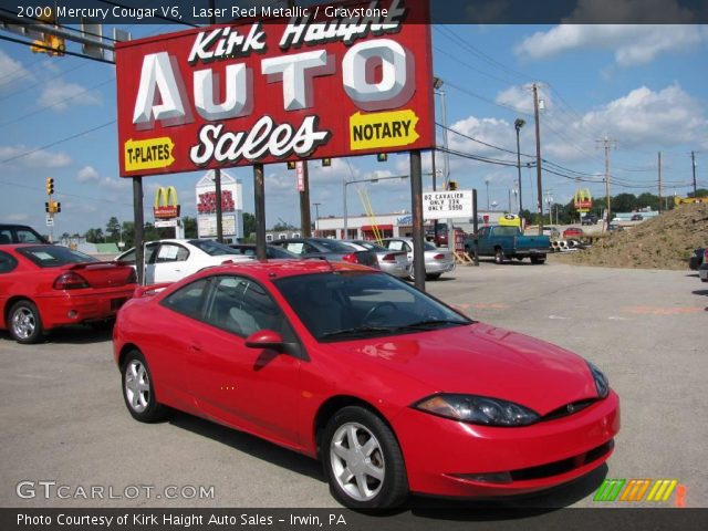 2000 Mercury Cougar V6 in Laser Red Metallic