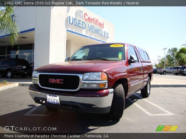 2002 GMC Sierra 1500 SLE Regular Cab in Dark Toreador Red Metallic