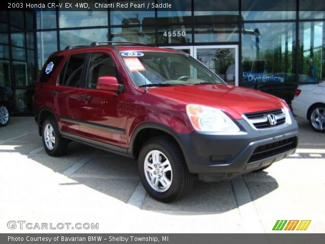 2003 Honda CR-V EX 4WD in Chianti Red Pearl