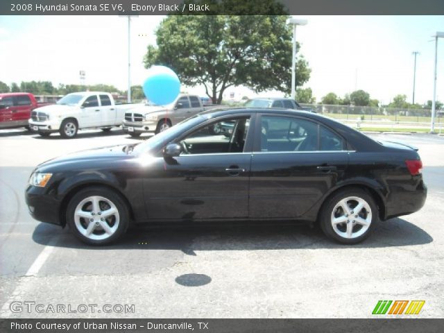 2008 Hyundai Sonata SE V6 in Ebony Black