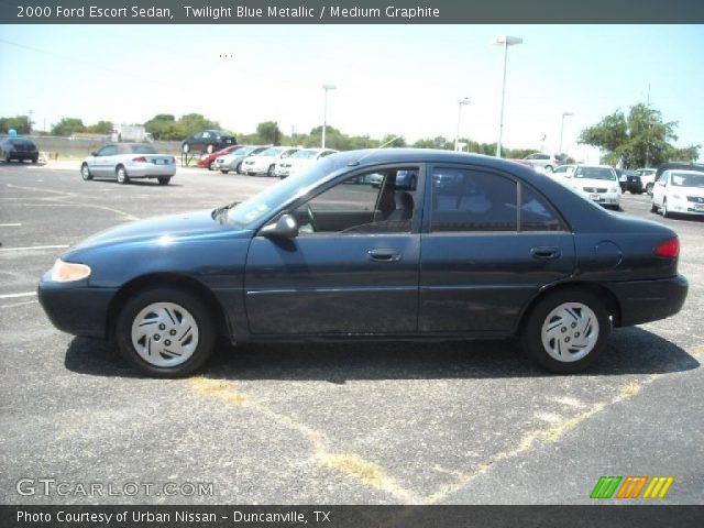 2000 Ford Escort Sedan in Twilight Blue Metallic