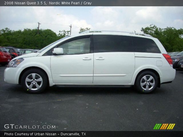 2008 Nissan Quest 3.5 S in Nordic White Pearl