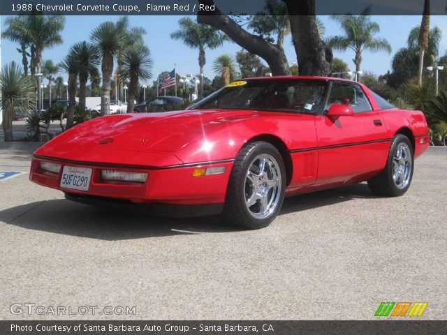 1988 Chevrolet Corvette Coupe in Flame Red
