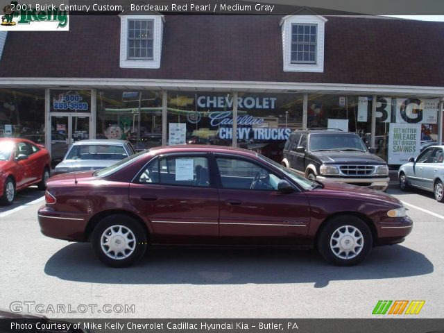 2001 Buick Century Custom in Bordeaux Red Pearl