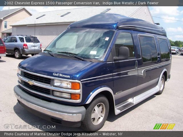 2002 Chevrolet Express 1500 Passenger Conversion Van in Indigo Blue Metallic