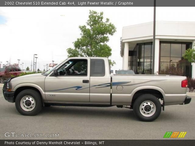 2002 Chevrolet S10 Extended Cab 4x4 in Light Pewter Metallic
