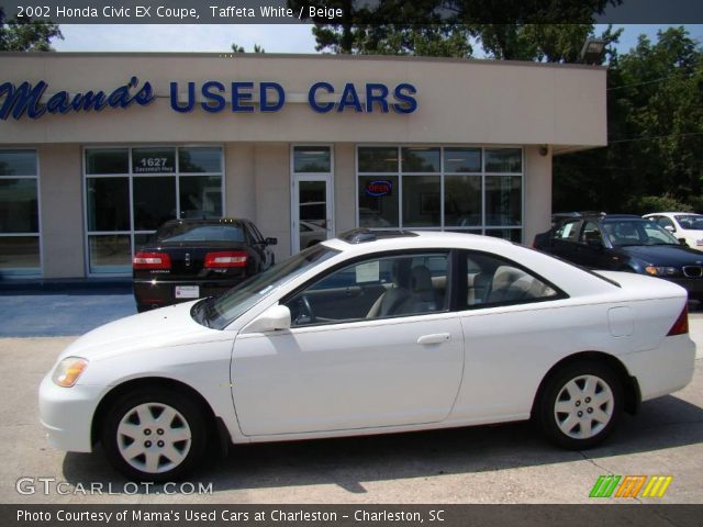 2002 Honda Civic EX Coupe in Taffeta White