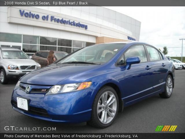 2008 Honda Civic Si Sedan in Fiji Blue Pearl