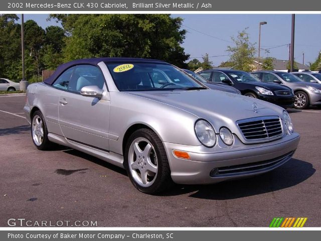 2002 Mercedes-Benz CLK 430 Cabriolet in Brilliant Silver Metallic