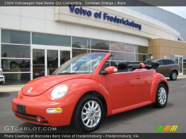 2004 Volkswagen New Beetle GLS Convertible in Sundown Orange