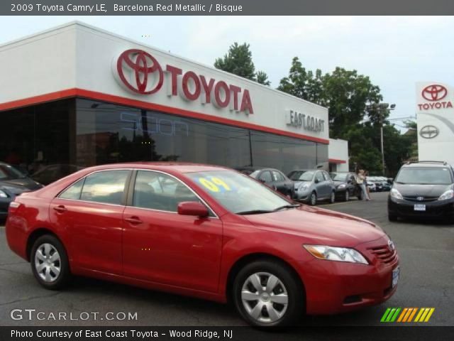 2009 Toyota Camry LE in Barcelona Red Metallic