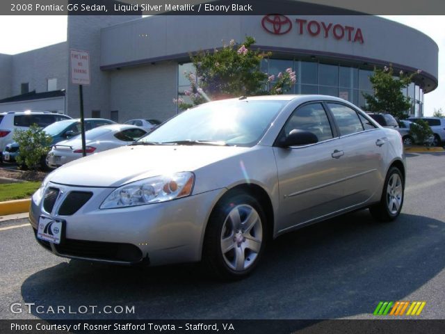 2008 Pontiac G6 Sedan in Liquid Silver Metallic