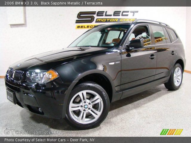 2006 BMW X3 3.0i in Black Sapphire Metallic