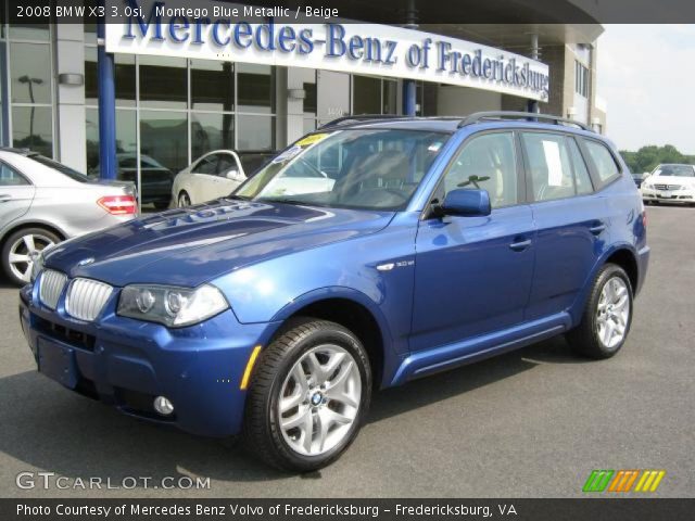 2008 BMW X3 3.0si in Montego Blue Metallic