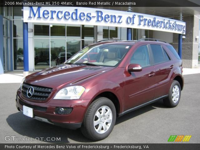 2006 Mercedes-Benz ML 350 4Matic in Barolo Red Metallic