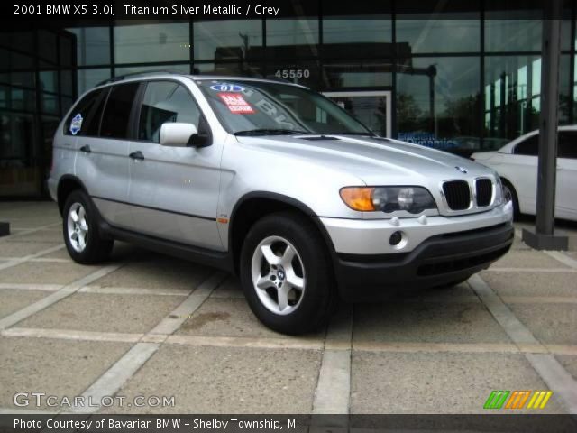2001 BMW X5 3.0i in Titanium Silver Metallic