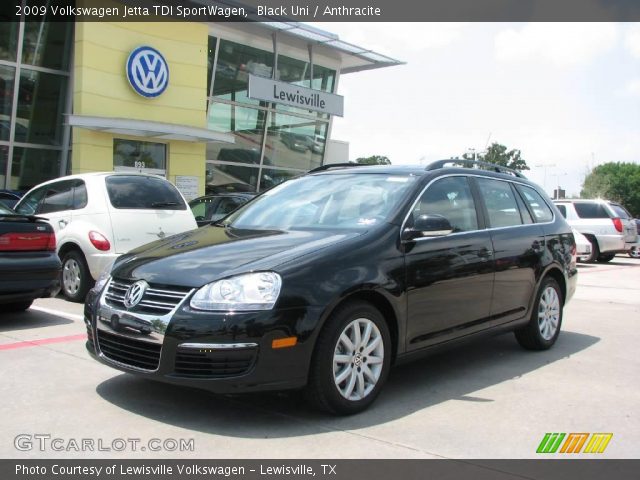 2009 Volkswagen Jetta TDI SportWagen in Black Uni