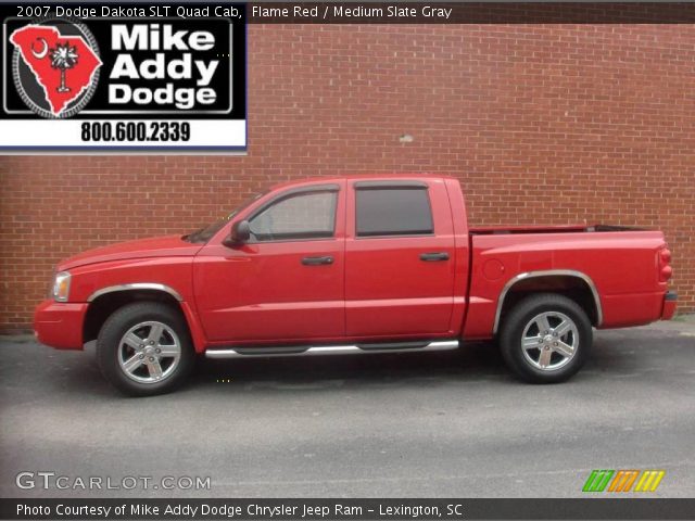 2007 Dodge Dakota SLT Quad Cab in Flame Red