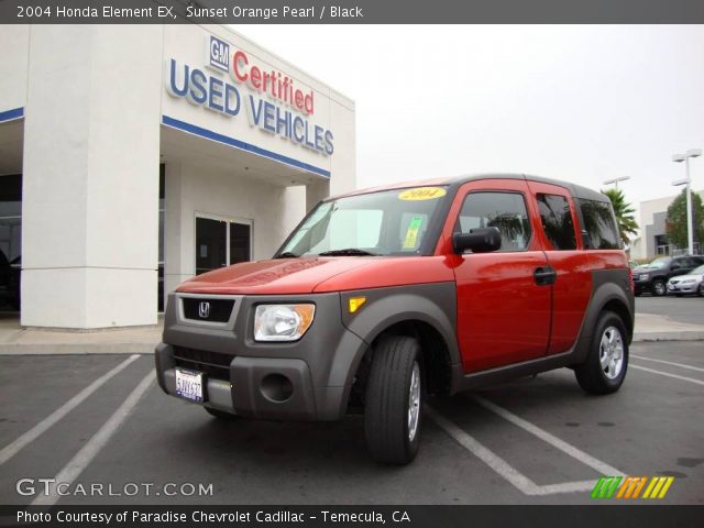 2004 Honda Element EX in Sunset Orange Pearl
