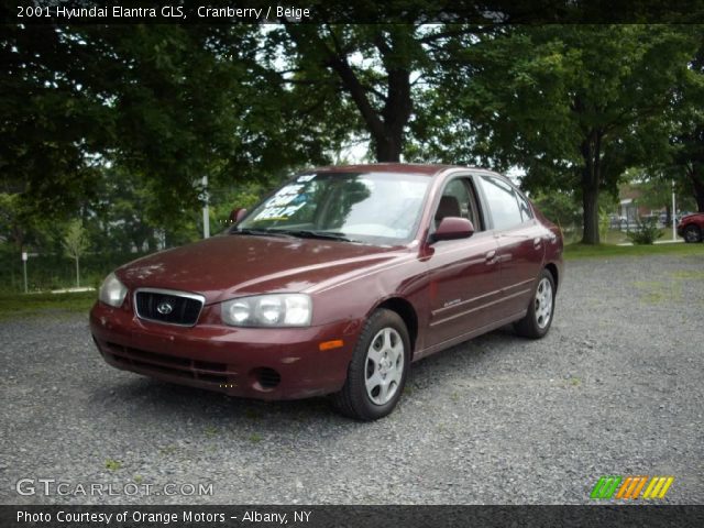2001 Hyundai Elantra GLS in Cranberry