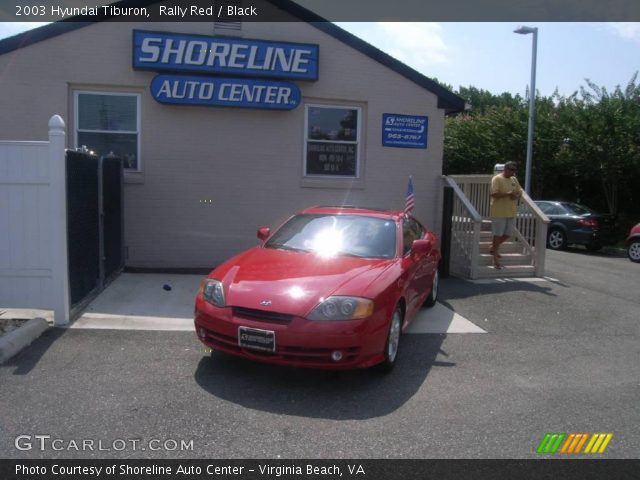 2003 Hyundai Tiburon  in Rally Red