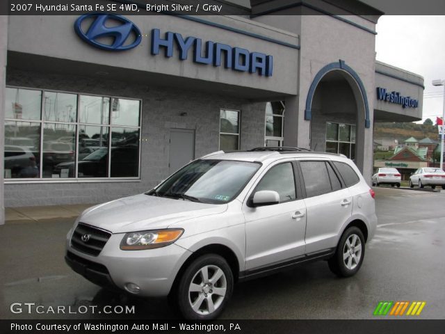 2007 Hyundai Santa Fe SE 4WD in Bright Silver